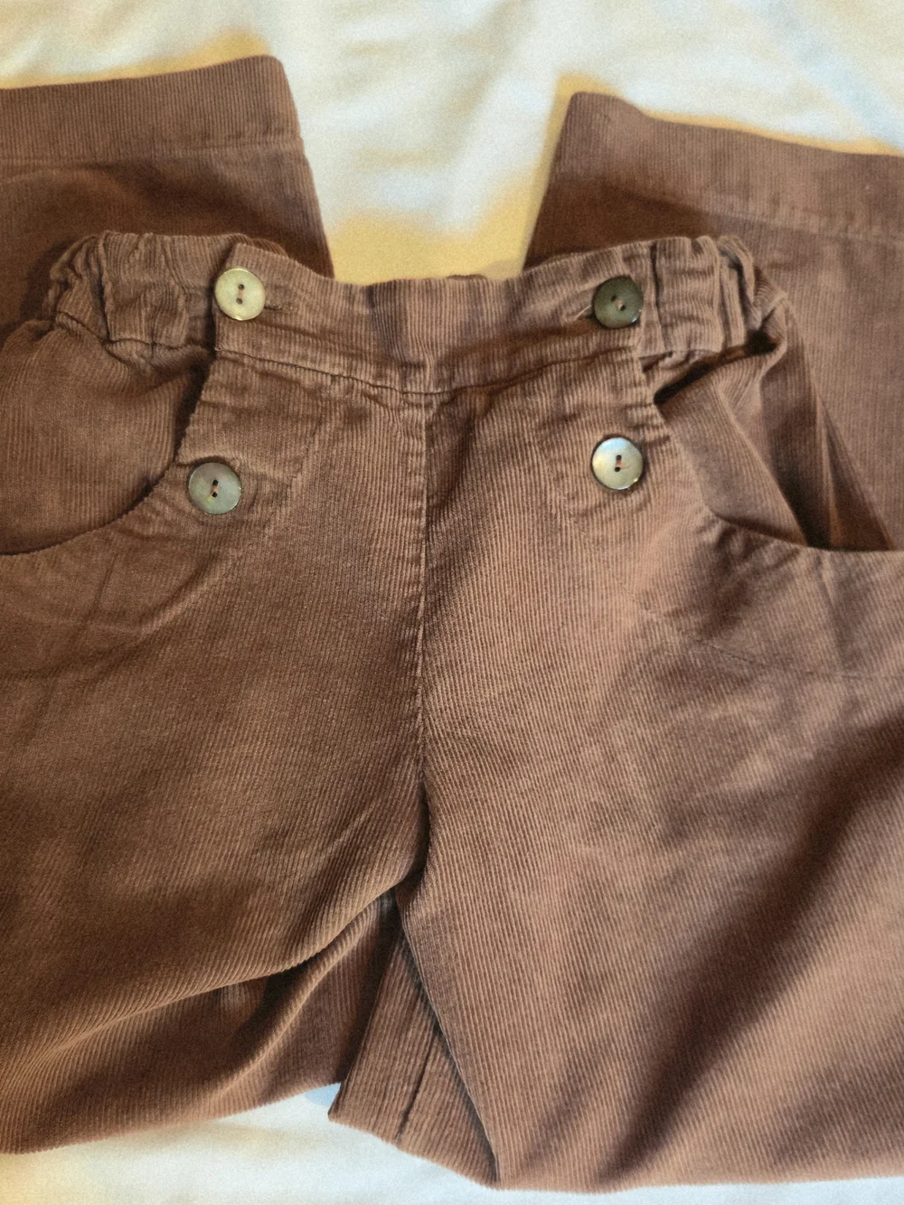 Risu Risu Paris Brown Organic Corduroy Luco Pants Size 8 Kids Luxury